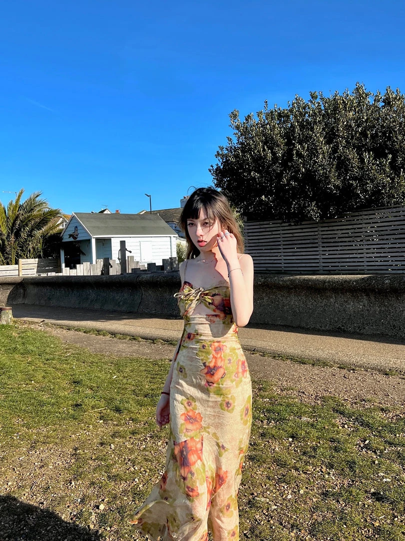 Arilf Pomegranate Flower Sea Floral Dress 17 Arilf Pomegranate Flower Sea Floral Dress