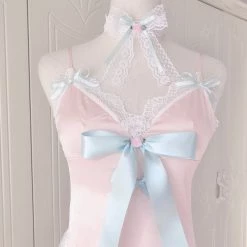 Peiliee Shop [Handmade Lingerie] Peach Melody Lace Top