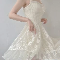 Vintage Inspired Moonlight Ballerina Lace Mini Dress New Arrivals