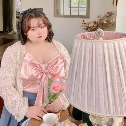 DAJUN [Curve Beauty] Angel Garden Lace Shirt Cardigan