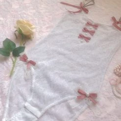 SSS New Arrivals [Mid Season Sale ] Snow Rose Handmade Bodysuit