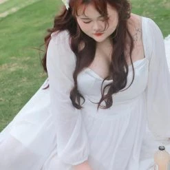 DAJUN [Curve Beauty] Spring Garden Fairy Chiffon Dress Summer 2022