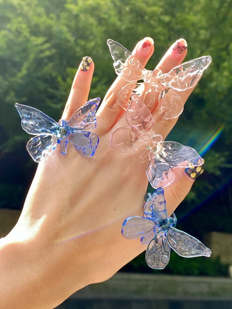 Peiliee Shop The Moment Of My Life Hand Crafted Glass Butterfly Ring 1 Peiliee Shop The Moment Of My Life Hand Crafted Glass Butterfly Ring