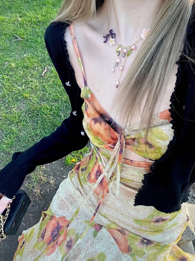 Arilf Pomegranate Flower Sea Floral Dress 18 Arilf Pomegranate Flower Sea Floral Dress