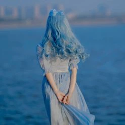 Visible Milky Way New Arrivals The Sunset Mermaid Lolita Fashion Dress