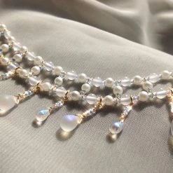 Peiliee Shop Fairies Sparkle Crystal Drops Necklace Handmade New Arrivals