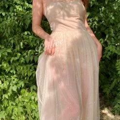 Chic Memories Moonlight Floral Midi Dress With Crystals 12 Chic Memories Moonlight Floral Midi Dress With Crystals