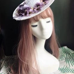 Peiliee Shop [Only 1 Made] 80s Medicago Sativa Cottage Core Dream Tea Party Straw Hat
