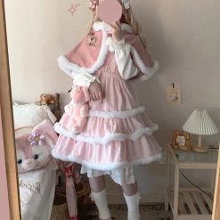 Sleep Doll [Pre-order] Snow Angel Dress Set With Cape Summer 2022