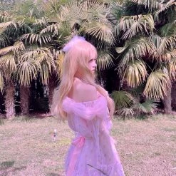 Peiliee Shop X Summer Joy [Mid Season Sale] Mermaid Princess Off-shoulder Dress New Arrivals