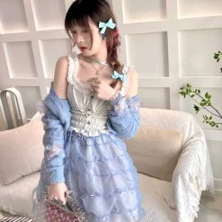 [Mid Season Sale ] Don't Forget Me 3D Flower Cardigan (Designer Arilf)