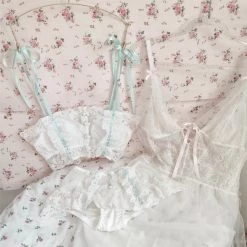 Japanese Lingeire Cottage Floral Dream Bralette Set