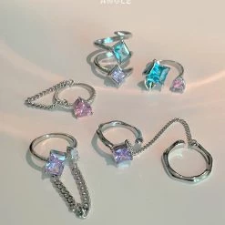 OYO ANGLE New Arrivals Cyber Colors Ring Set