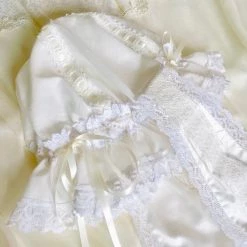 Peiliee Shop New Arrivals Sleepy Bun Babydoll Lolita Fashion Handmade Lace Bunny Ear Hat [Available For Customize]