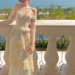 New Arrivals [2nd Time Pre-order] 100% Handmade Luna Bunny Cottage Dream Fairy Lace Corset Set (Designer Arilf)