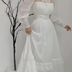 Snow Fairy Vintage Inspired Gunner Sax Dress Summer 2022