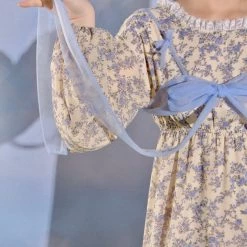 SEC-FLY Poem Of The Garden Floral Dress Set