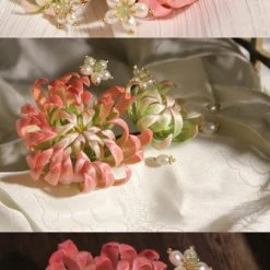 Star Handcrafts Story Of Yanxi Palace Silk Flower Hairpin (Traditional Chinese Folk Handcrafts)