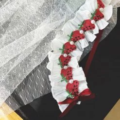 Peiliee Shop New Arrivals Handmade Strawberry Lolita Fashion Hairband