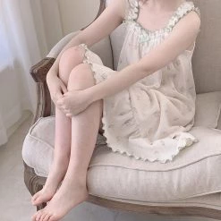 RIBERRY [Petite] Tulips And You Soft Lounge Wear Dress Pjs New Arrivals