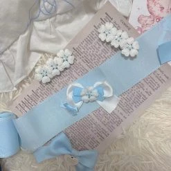 Peiliee Shop [Handmade] Snow White Sakura Hairpin