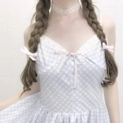 [Exclusive To PeilieeShop] Orange Blossom Gingham Dress New Arrivals