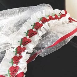 Peiliee Shop New Arrivals Handmade Strawberry Lolita Fashion Hairband