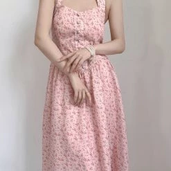Vintage Inspired Cherry Blossom Floral Dress Gown