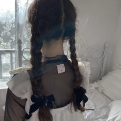 [Nololita] Fine Snow Heart Top New Arrivals