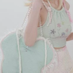 [Rose Island] Minty Lemonade Top And Skirt Set