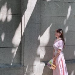 [Premium Selected] Arrived In Dream Land Gingham Dress (designer Rose Candy)