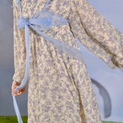 SEC-FLY Poem Of The Garden Floral Dress Set