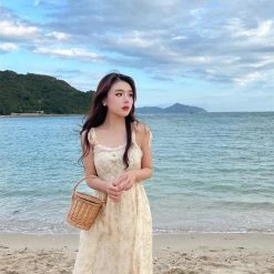 Boss JIA Girls In The Oil Painting Vintage Style Floral Midi Dress Summer 2022 6 Boss JIA Girls In The Oil Painting Vintage Style Floral Midi Dress Summer 2022