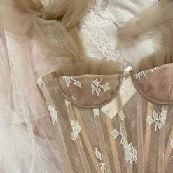 La Mia Eta New Arrivals [Couture] The Beige Rose Corset