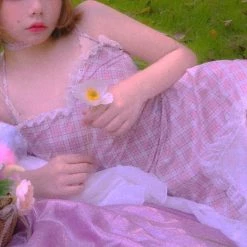 [Premium Selected] Love Diary Cherry Gingham Mini Dress [Designer Arilf] New Arrivals