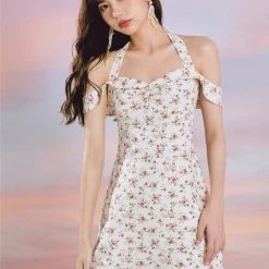 Mummy Cat Angelic Aroma Floral Mini Dress New Arrivals