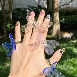 Peiliee Shop The Moment Of My Life Hand Crafted Glass Butterfly Ring 18 Peiliee Shop The Moment Of My Life Hand Crafted Glass Butterfly Ring