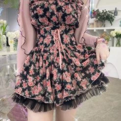 [Premium Selected] Rozen Maiden Floral Set Mini Dress (designer Arilf) New Arrivals