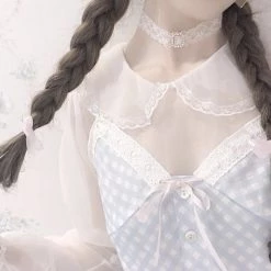 [Exclusive To PeilieeShop] Orange Blossom Gingham Dress New Arrivals