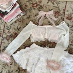 Japanese Lingeire [Basic] Flower Fairy Bralette Set New Arrivals