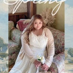 DAJUN [Curve Beauty] Dancing In My Garden Floral Dress