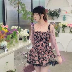 [Premium Selected] Rozen Maiden Floral Set Mini Dress (designer Arilf) New Arrivals