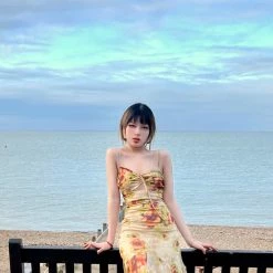 Arilf Pomegranate Flower Sea Floral Dress 26 Arilf Pomegranate Flower Sea Floral Dress