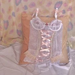 Peiliee Shop Snow Angel Handmade Corset Lingerie
