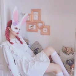 Peiliee Shop X RUAI [Mid Season SALE] When Cotton Candy Met Peach Mousse Long Sleeve Babydoll Dress