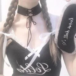 Peiliee Shop New Arrivals [Pillow] Luna Doll Sakura Cocoa Home Wear Set